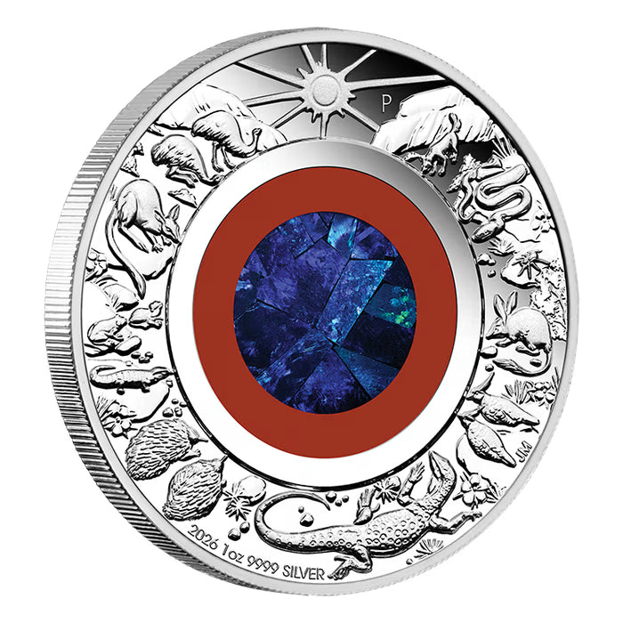 2026 1 oz Australia Wonders of Australia - The Outback .9999 Silver Opal Proof Coin