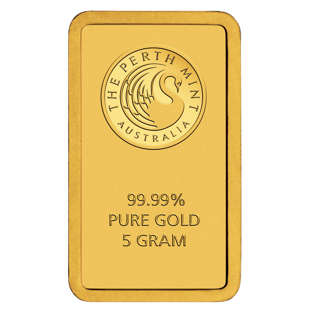 5g Perth Mint Minted Gold Bar