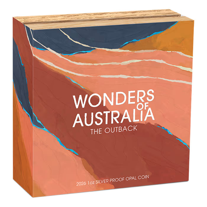 2026 1 oz Australia Wonders of Australia - The Outback .9999 Silver Opal Proof Coin