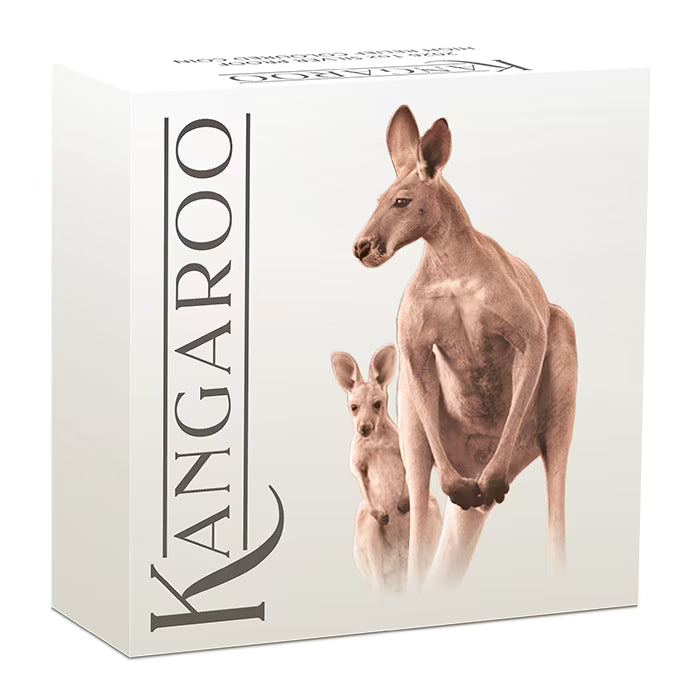 2026 1oz Australia Kangaroo .9999 Silver High Relief Coloured Proof Coin