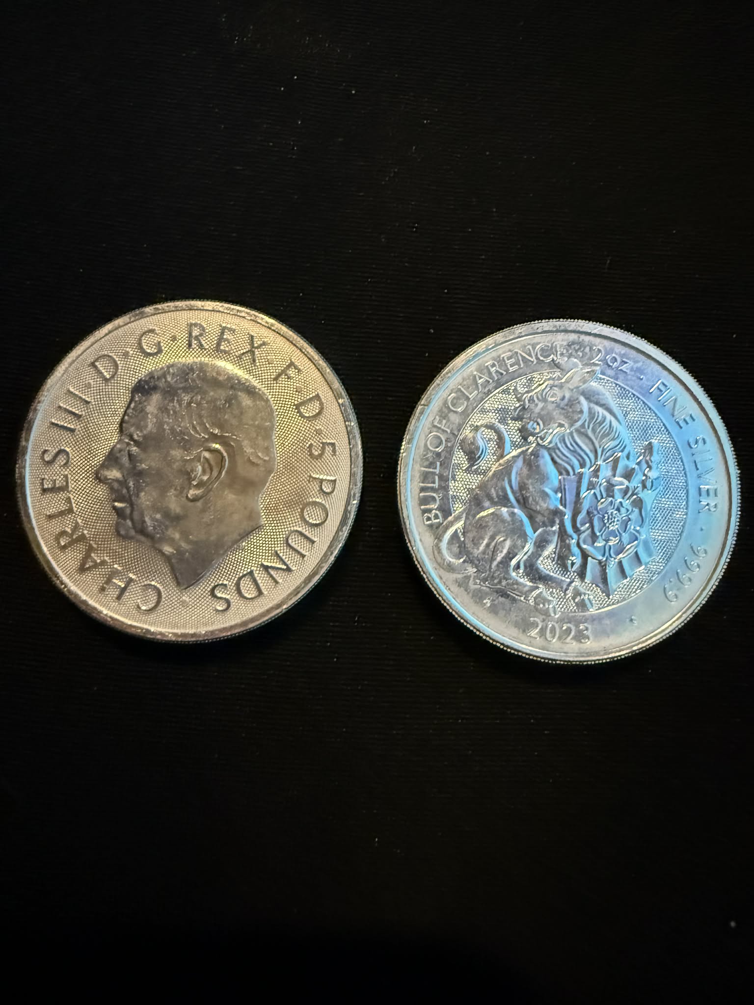 2023 2 oz United Kingdom Silver Tudor Beasts Bullion Coin - The Bull of Clarence (2nd Hand)