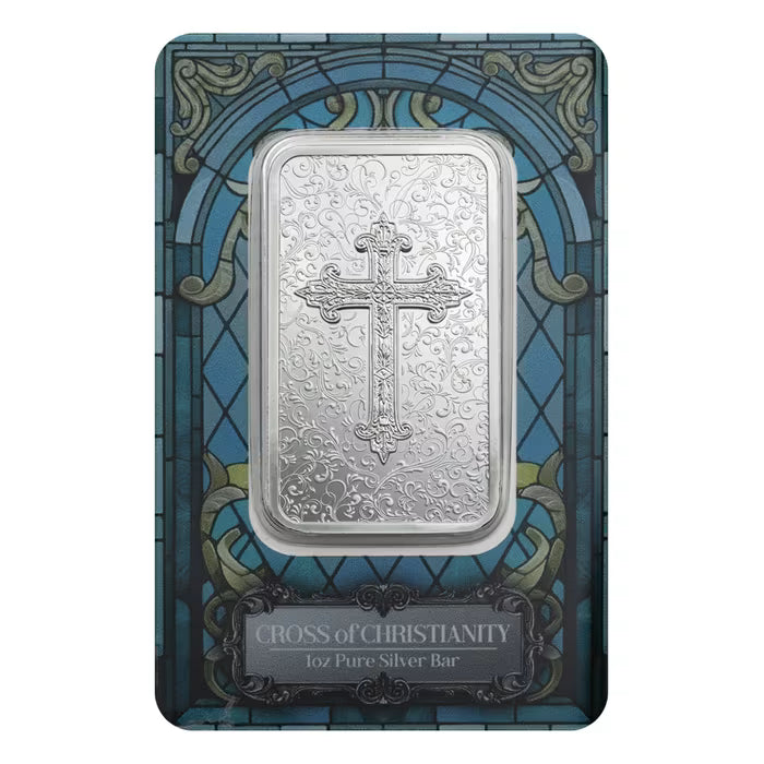 2026 1 oz Niue Cross of Christianity .999 Silver Coin Bar