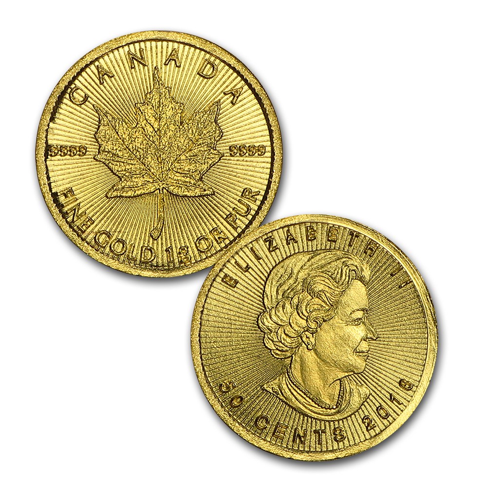 8g 2016 Canadian Maplegram8 Gold Coins(8 x 1g)