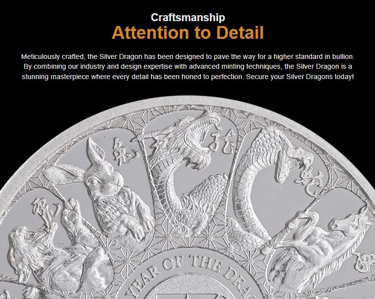 2024 1oz Asahi Refinery Silver Dragon