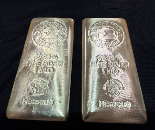1 Kilogram BullionStar No-Spread Silver Bullion Bar