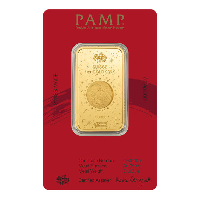 2026 1 oz Pamp Suisse Lunar Legends Series - Legend of the 1000 Mile Horse .9999 Gold Bar
