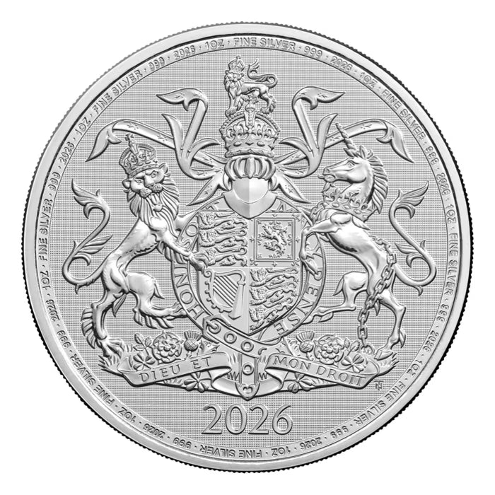 2026 1oz Great Britain The Royal Arms .999 Silver Coin