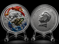 2024 1oz Australia Chinese Myths and Legends - Four Guardians Hong .9999 Silver Coloured BU Coin