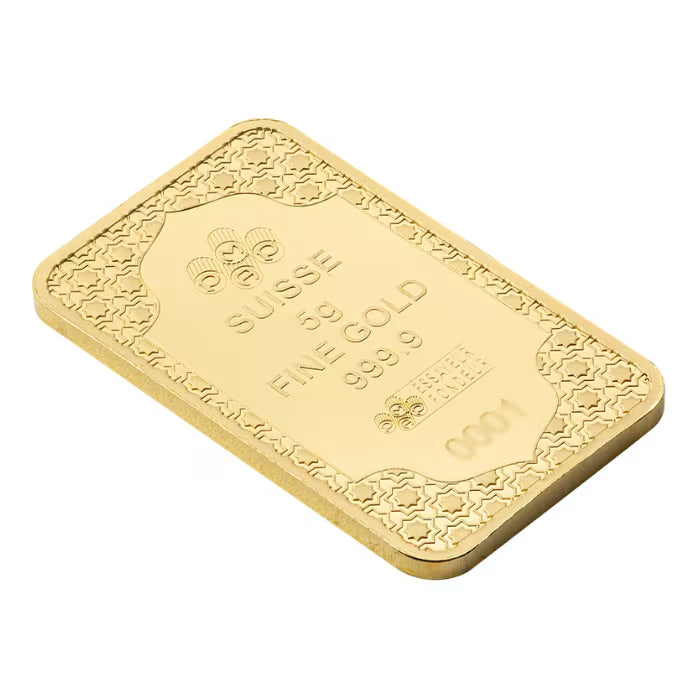 5 gram Pamp Suisse Eid Mubarak .9999 Gold Minted Bar