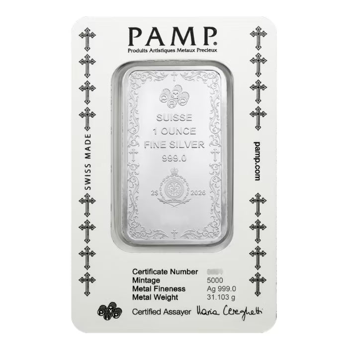 2026 1 oz Niue Cross of Christianity .999 Silver Coin Bar