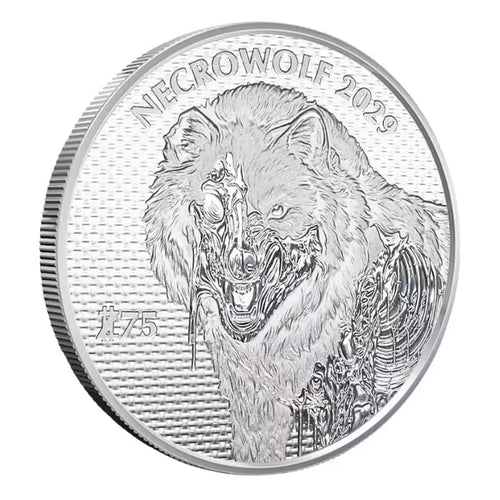 1 oz Zombucks World Necrowolf .999 Silver BU Round