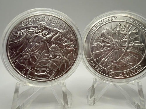 1 oz Legendary Warriors: Arminius .999 Silver BU Round