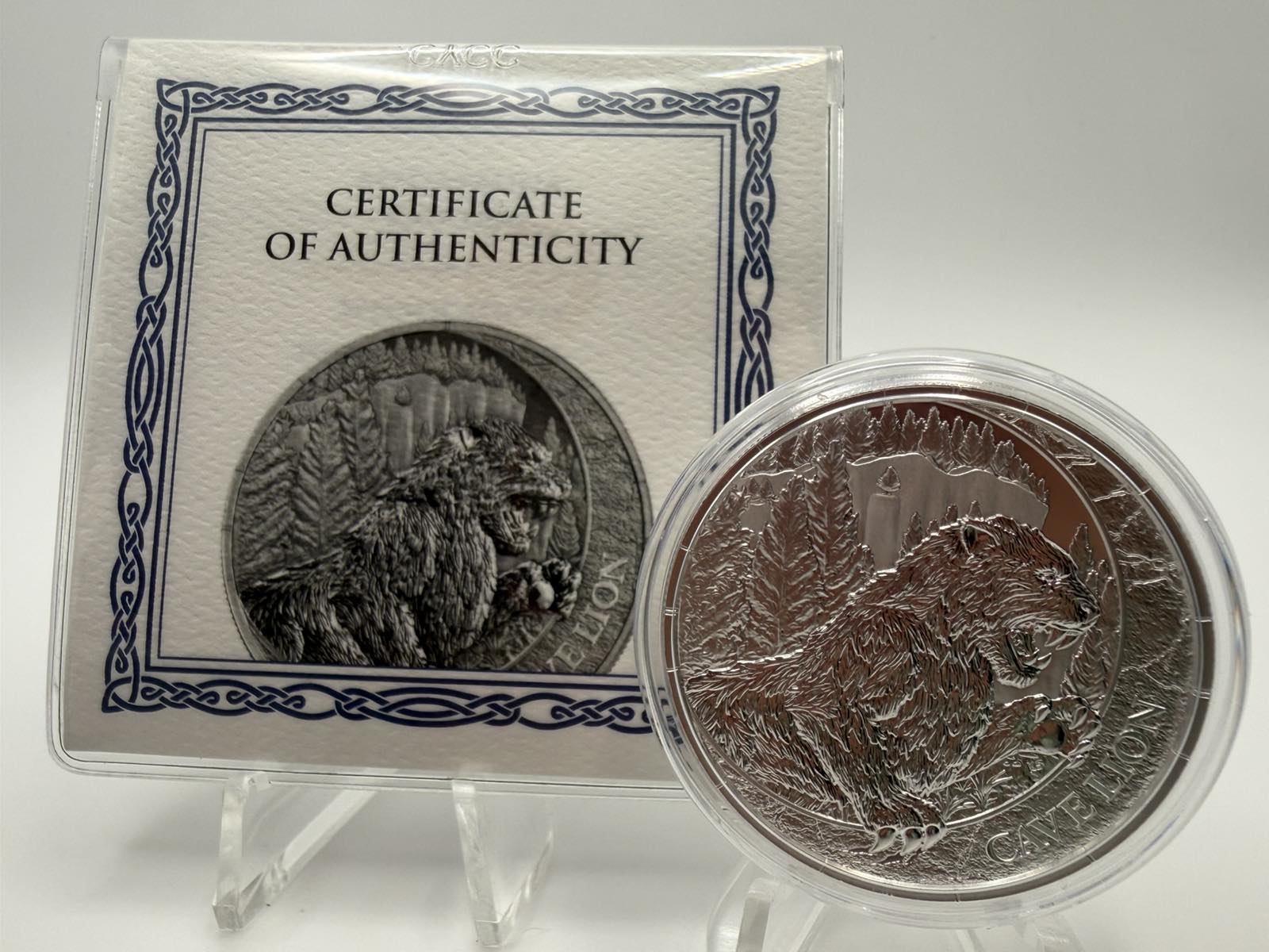 Republic of Liberia 2026 Megafauna Series Cave Lion 99.99% Bullion Silver Coin 1oz (0.831 Tael)