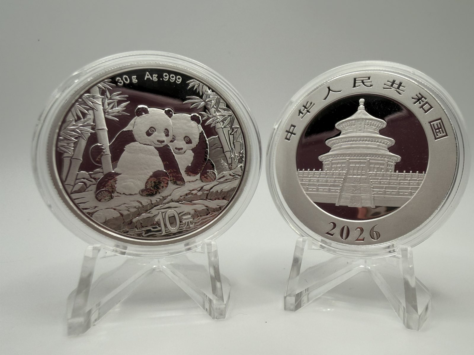 China 2026 Panda 99.9% Bullion Silver Coin 30g
