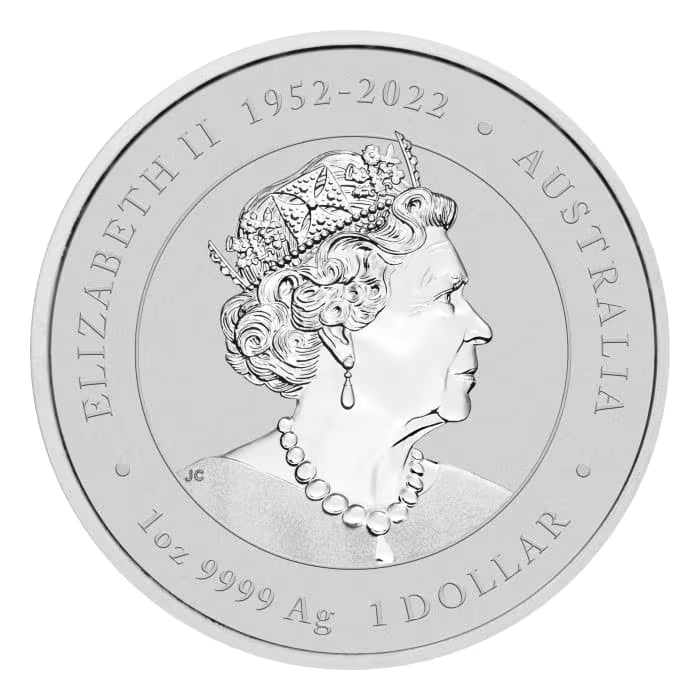 2024 1oz LunarIII - Year of the DragonSilver Coloured BU Coin(in Capsule)