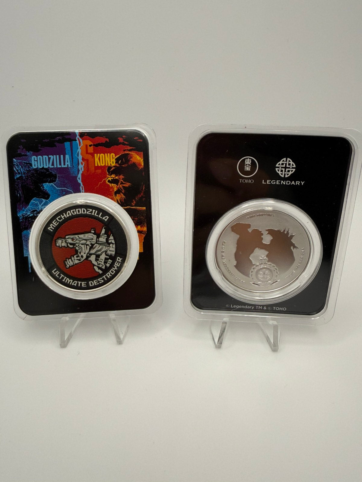 2021 1 oz Niue Godzilla Vs Kong - Mechagodzilla .999 Silver Coloured BU Coin