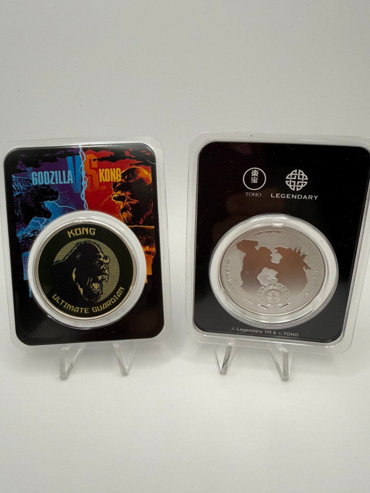 2021 1 oz Niue Godzilla Vs Kong - Kong .999 Silver Coloured BU Coin