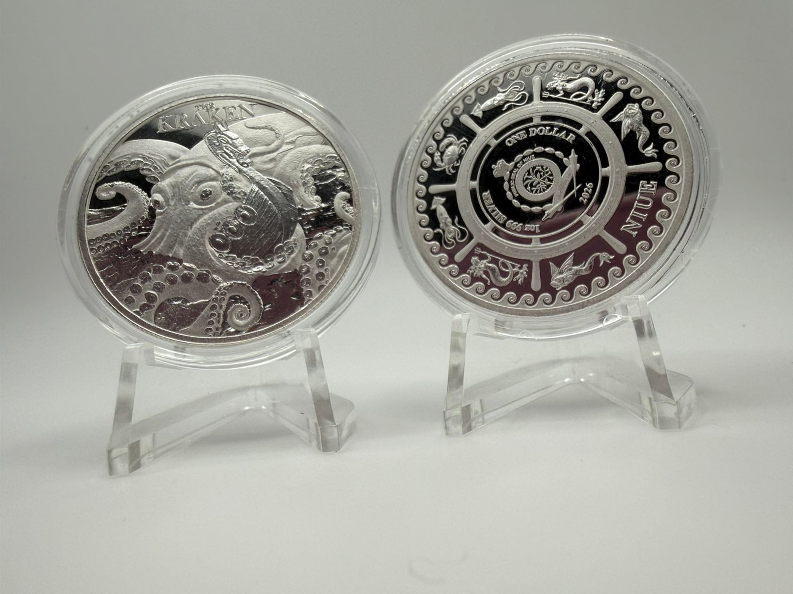 2026 1 oz Niue Mythical Creatures: The Kraken .999 Silver BU Coin
