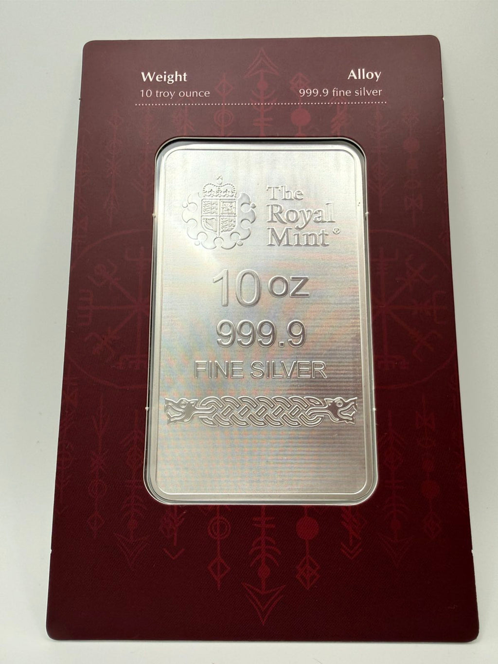 2026 10oz Great Britain Norse Gods - Loki .9999 Silver Bar (In Card)