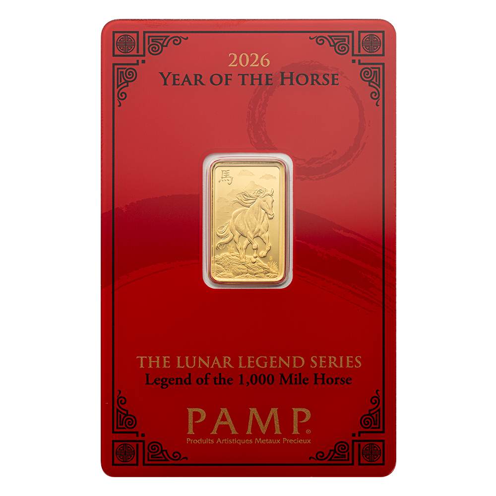 5g 2026 Pamp Suisse Lunar Horse Gold Bar