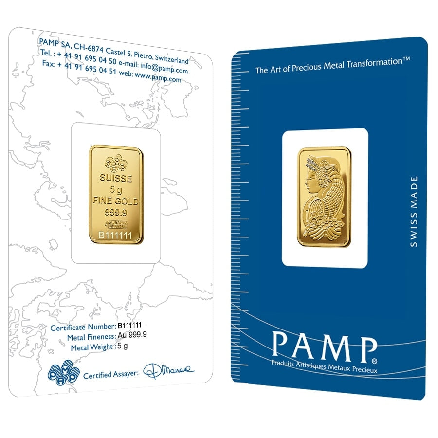 5g Pamp Suisse Lady Fortuna Gold Bar