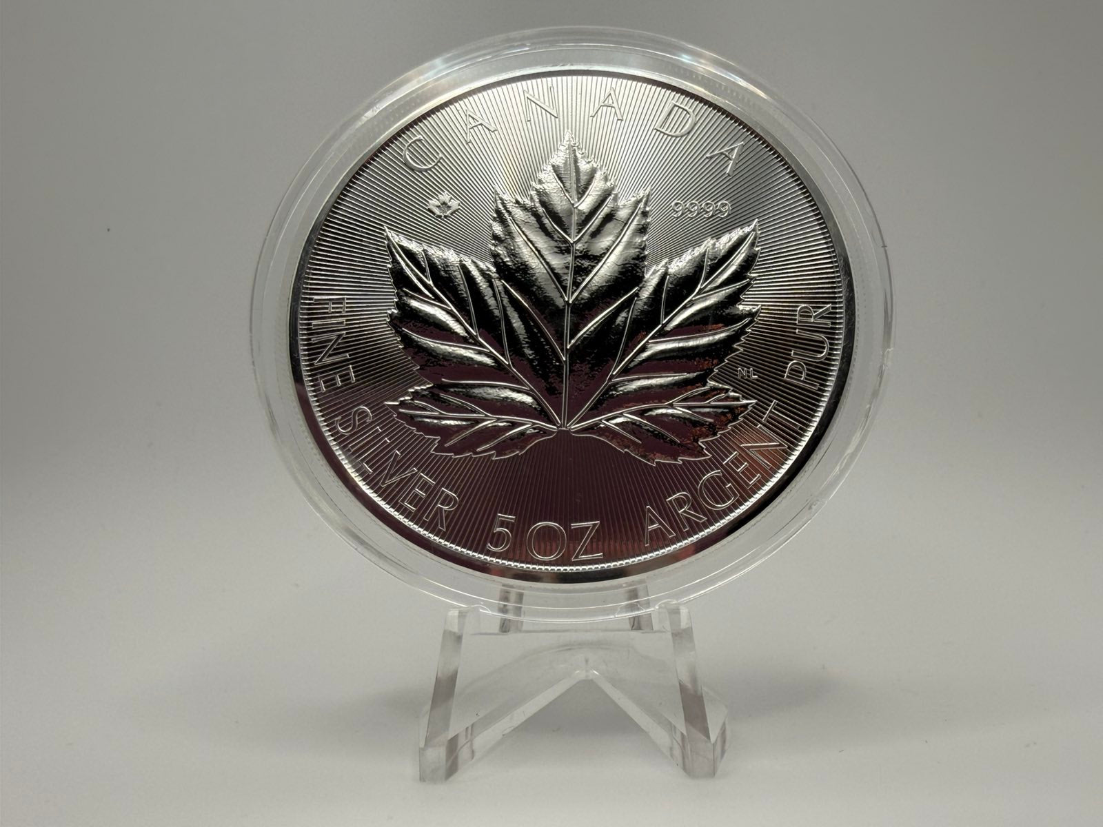2026 5 oz Canada Grand Maple Leaf .9999 Silver BU Coin