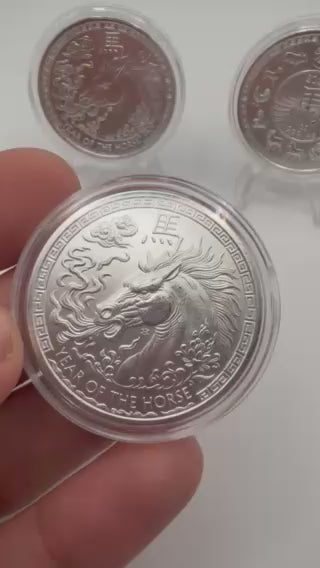 2026 1 oz Year of The Horse .999 Silver BU Round