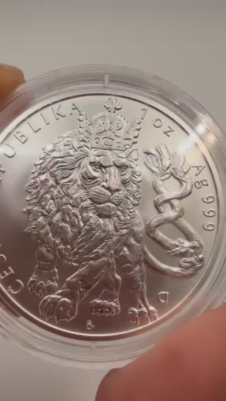 2026 1 oz Niue Czech Lion .999 Silver BU Coin