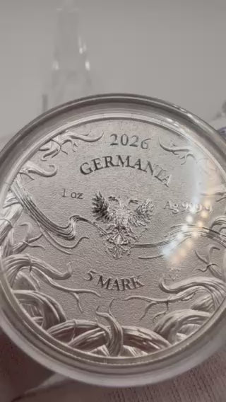 Germania Mint 2026 Norns Series: Werdanda 99.99% Bullion Silver Round 1oz (0.831 Tael)