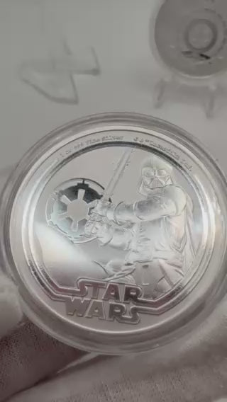 Skip to the end of the images gallery Skip to the beginning of the images gallery 2026 1 oz Niue Star Wars Darth Vader .999 Silver BU Coin