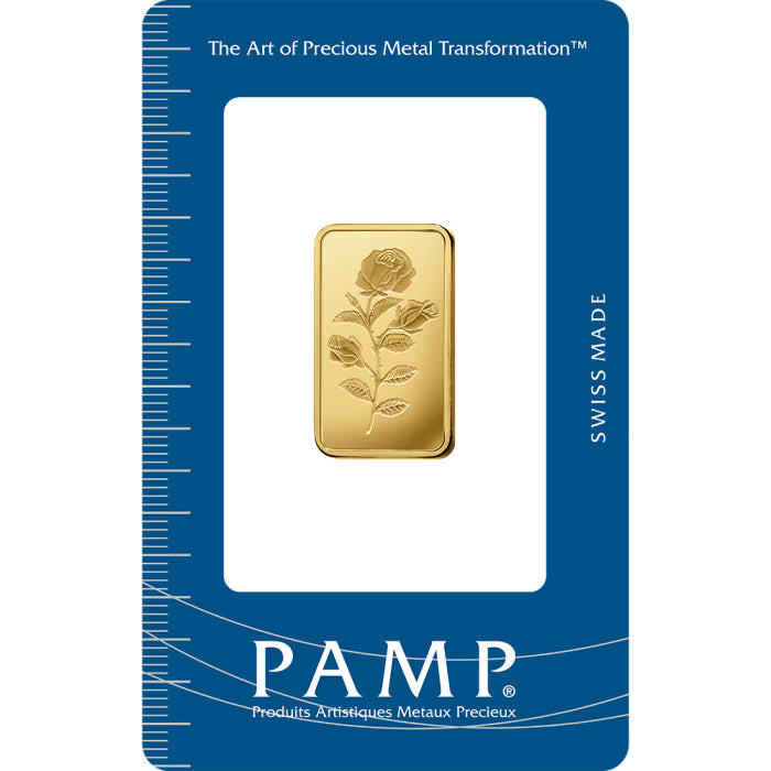 10 gram PAMP Suisse - Rosa .9999 Gold Bar (In Assay)