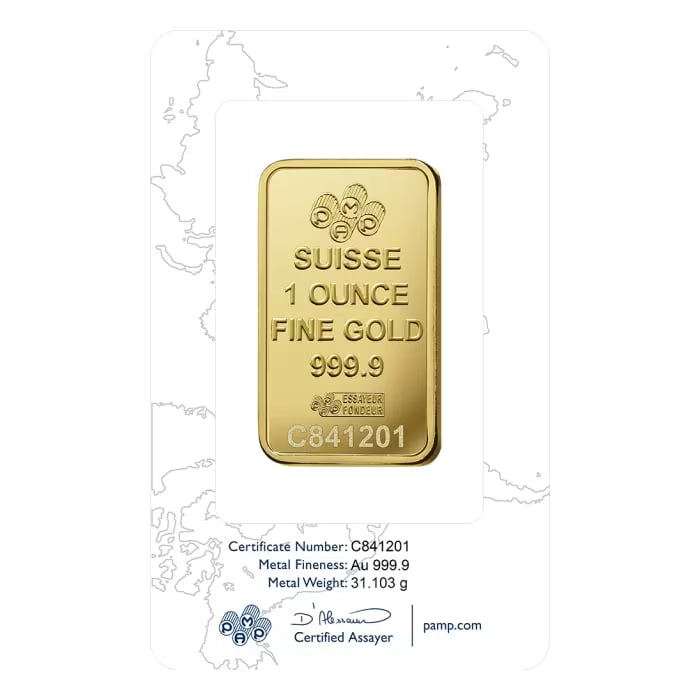 1oz Pamp Suisse - Rosa .9999 Gold Bar (In Assay)
