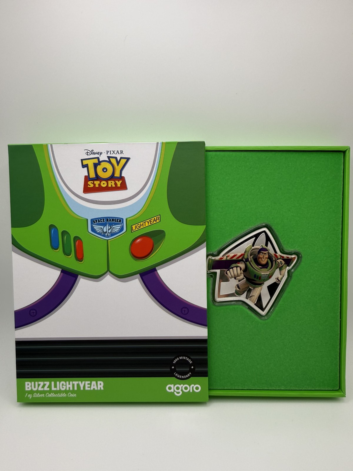 2025 1oz Niue Disney Toy Story (1995) 30th Anniversary - Buzz .999 Silver Coloured Proof Coin