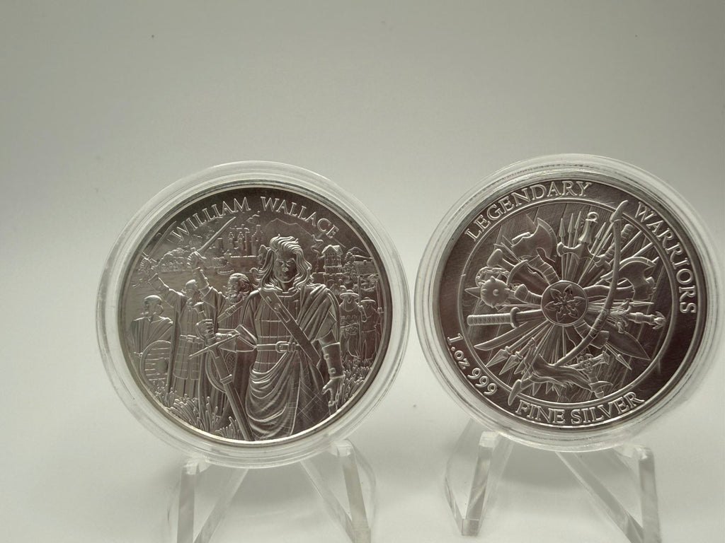 1 oz Legendary Warriors: William Wallace .999 Silver BU Round
