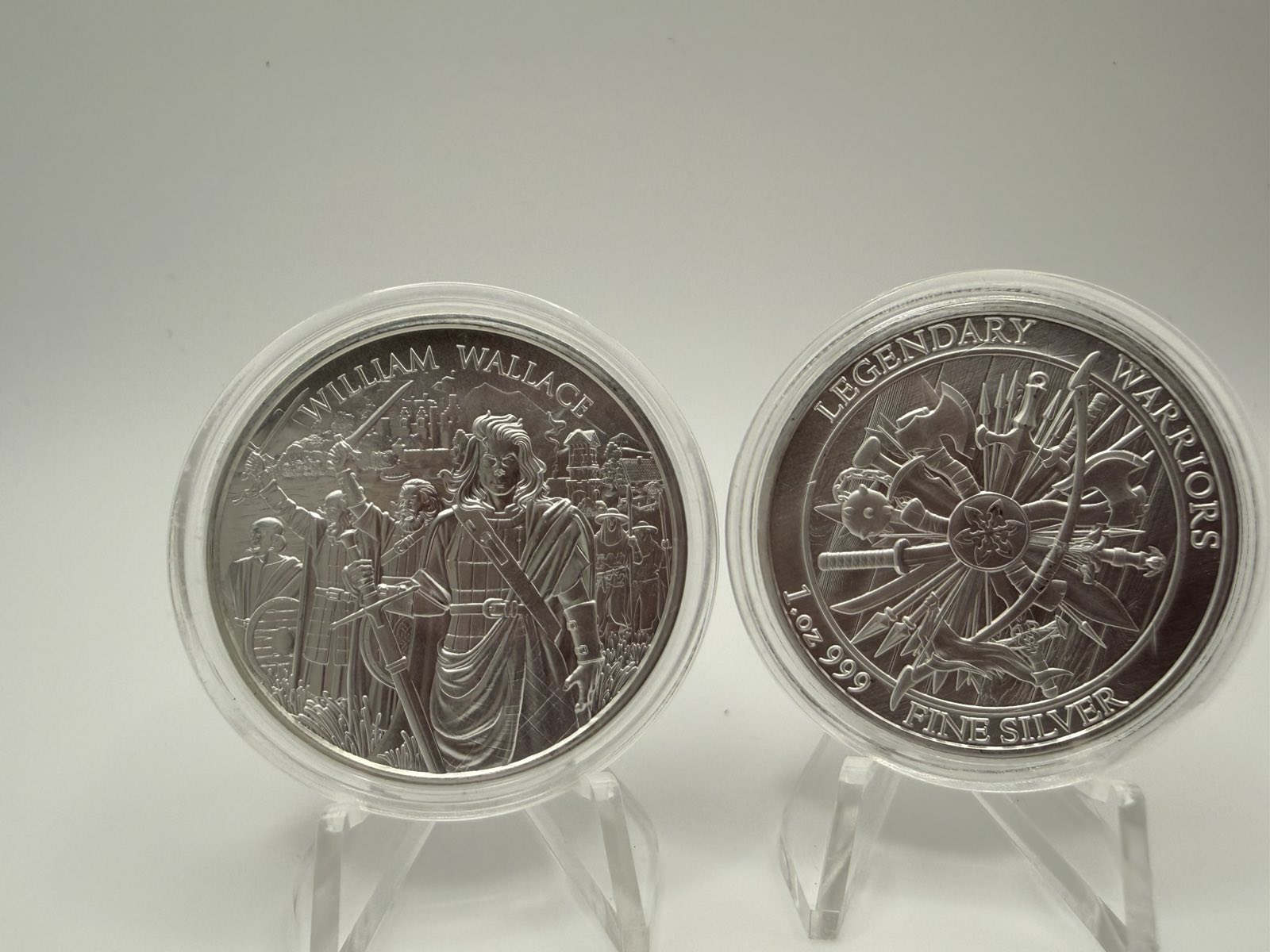 1 oz Legendary Warriors: William Wallace .999 Silver BU Round