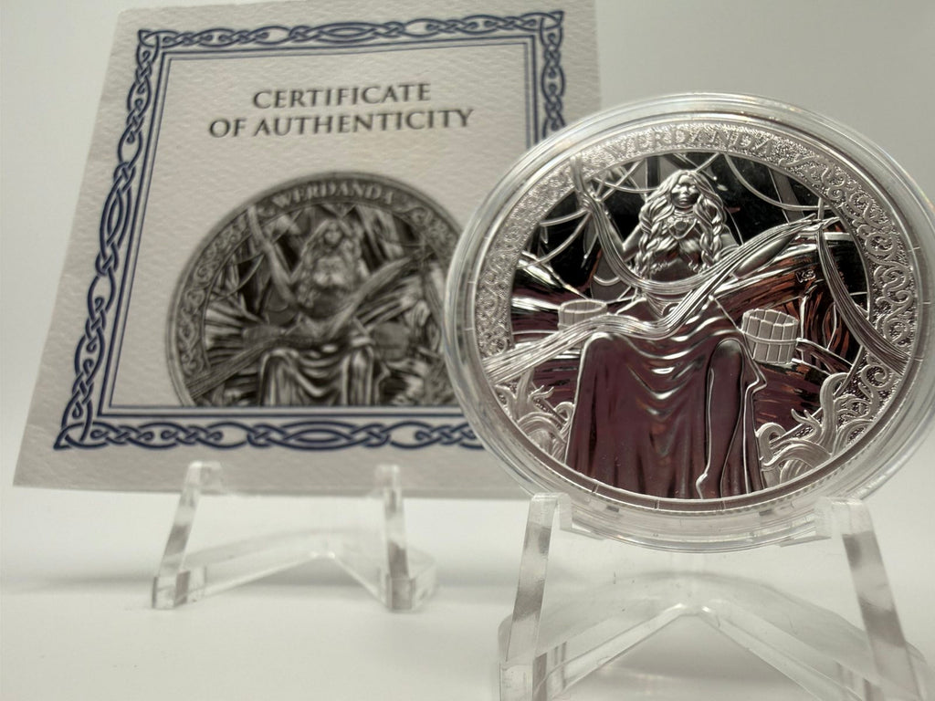 Germania Mint 2026 Norns Series: Werdanda 99.99% Bullion Silver Round 1oz (0.831 Tael)