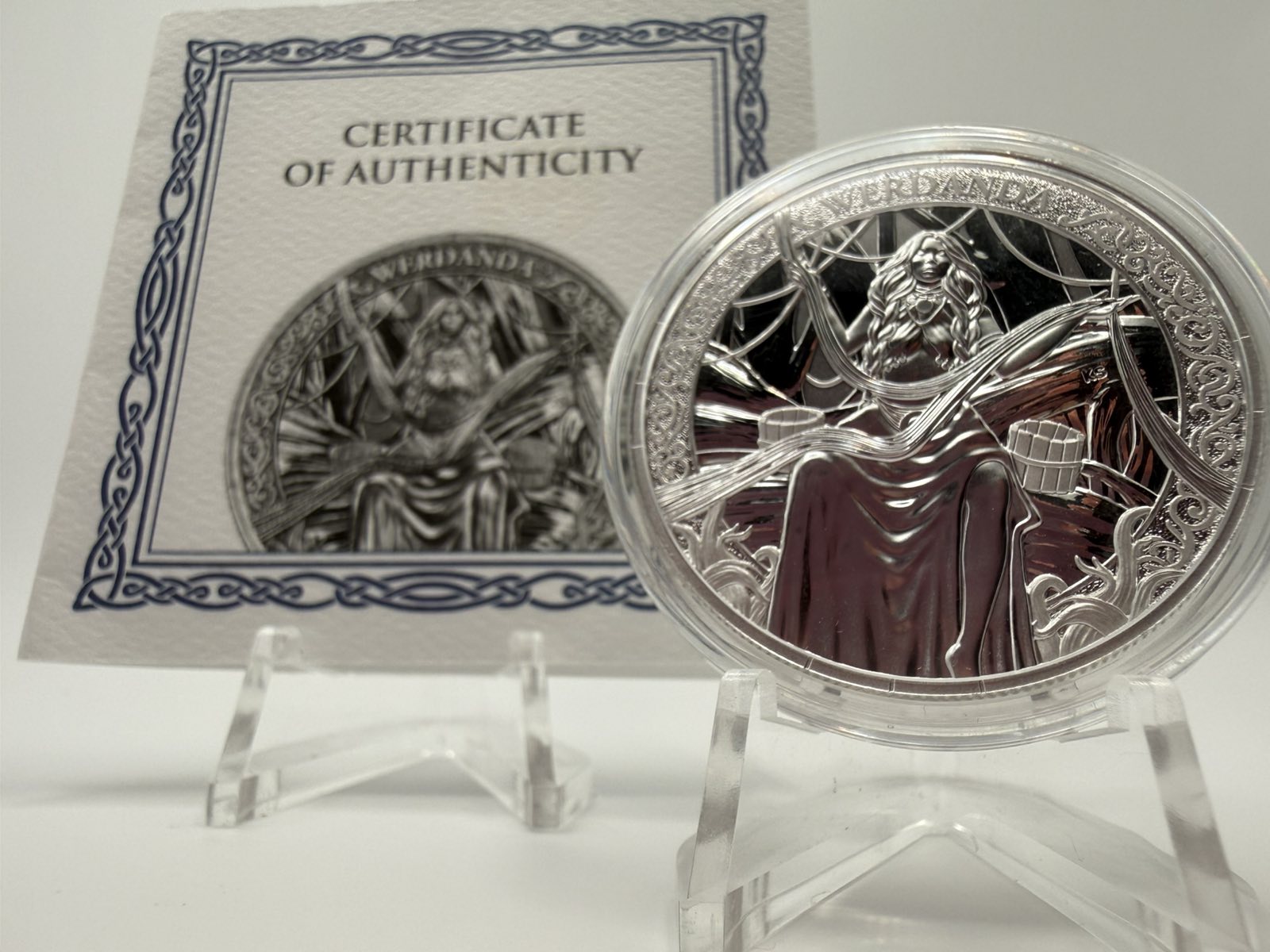 Germania Mint 2026 Norns Series: Werdanda 99.99% Bullion Silver Round 1oz (0.831 Tael)