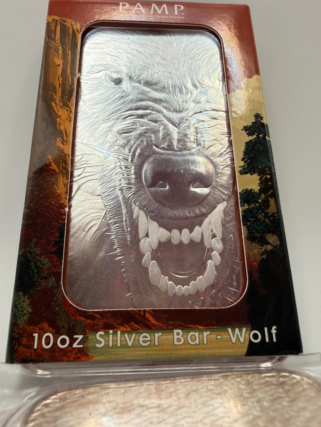 PAMP USA American Wolf 99.9% Silver Bar 10oz