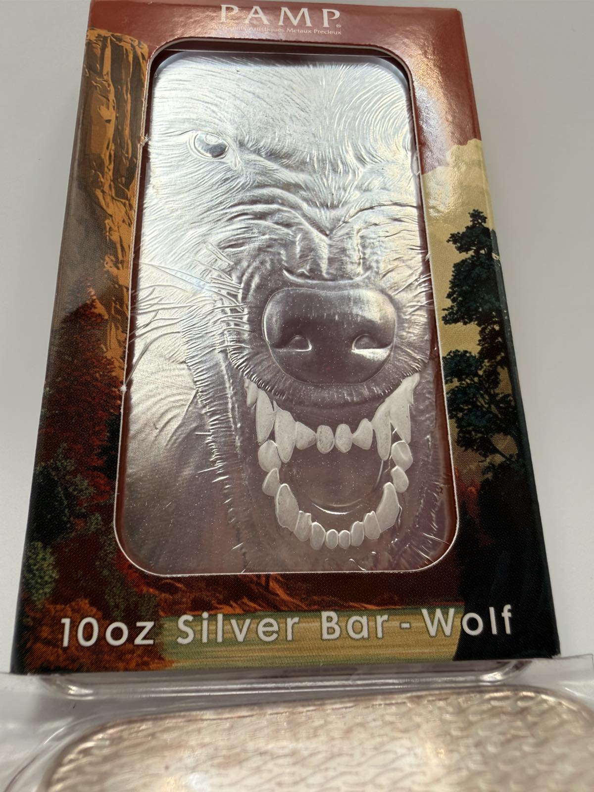 PAMP USA American Wolf 99.9% Silver Bar 10oz