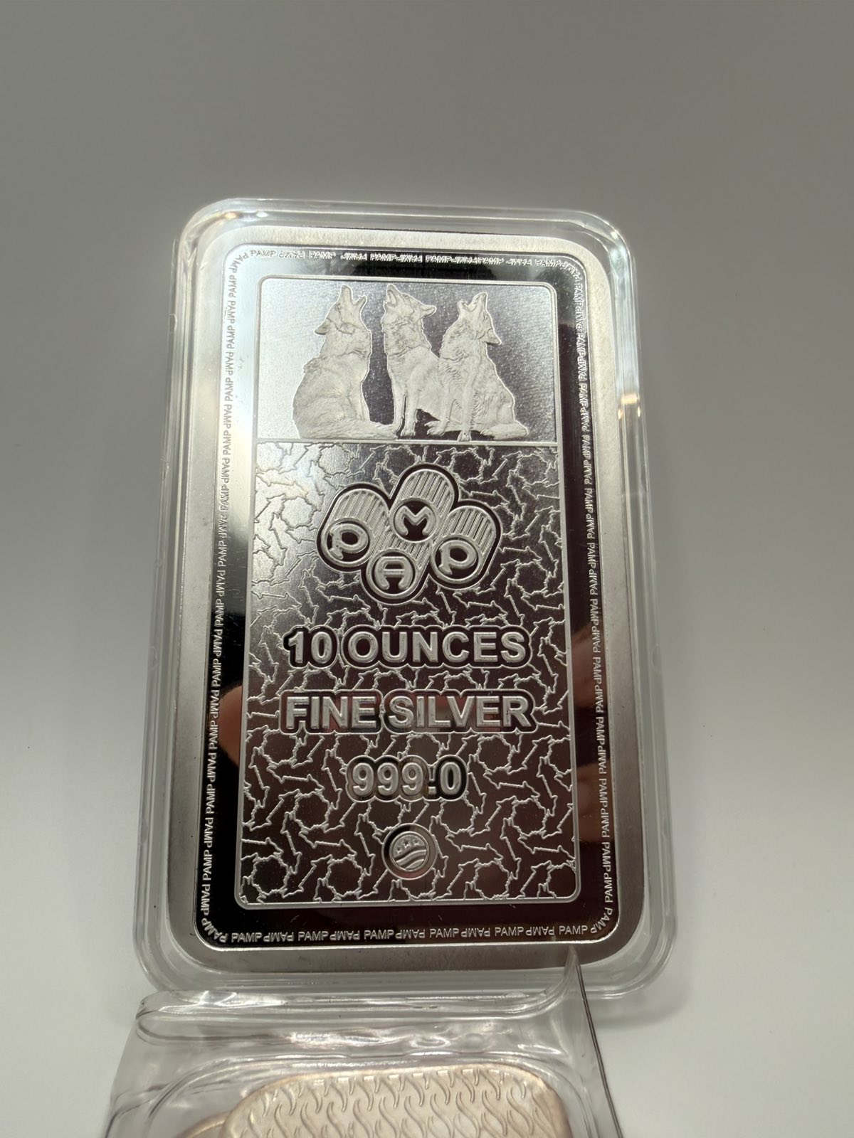 PAMP USA American Wolf 99.9% Silver Bar 10oz